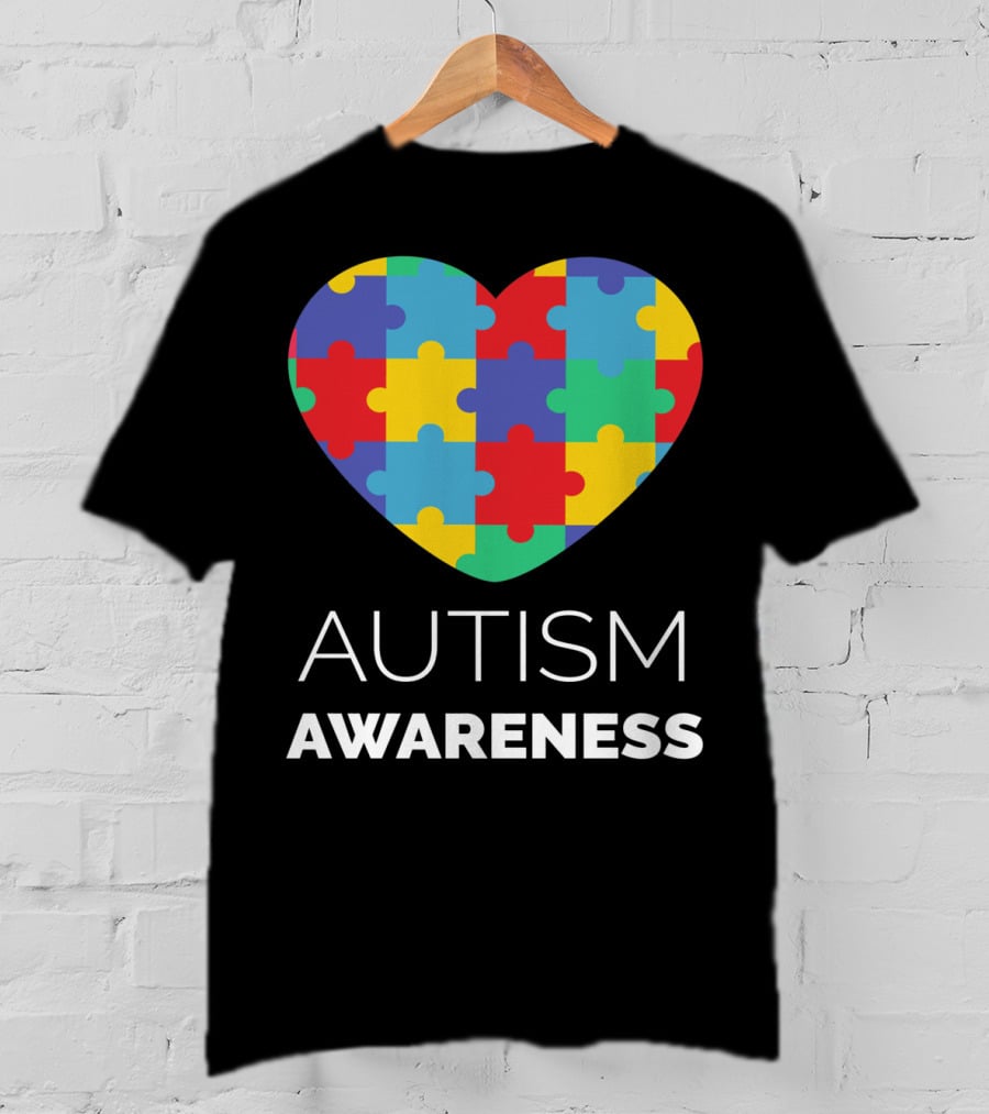 Autism Awareness Puzzle Heart T-Shirt