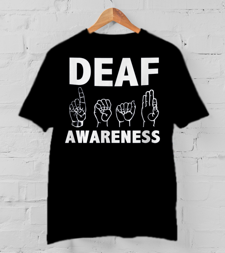 Deaf Awareness ASL Sign Language Hands T-Shirt
