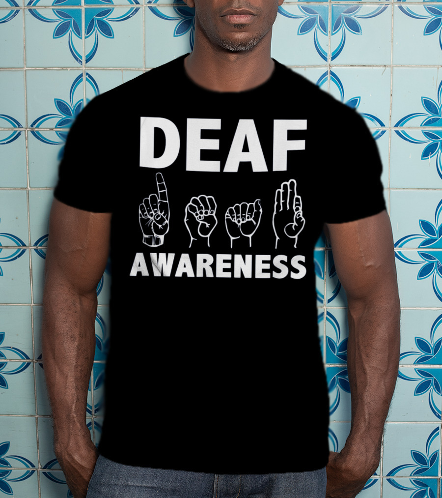 Deaf Awareness ASL Sign Language Hands T-Shirt