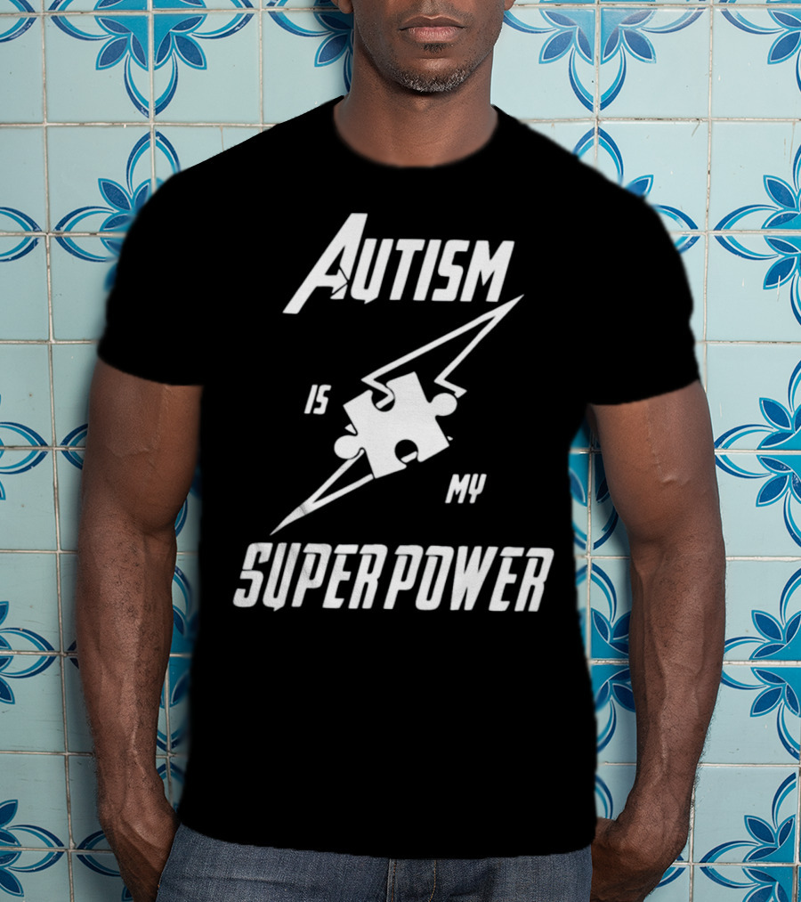 Autism Is My Superpower Puzzle Piece T-Shirt