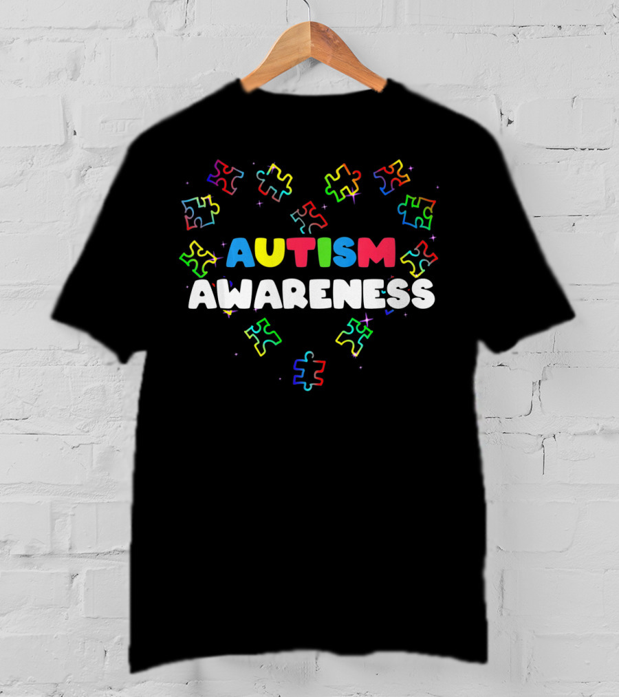 Heart Puzzle Autism Awareness T-Shirt