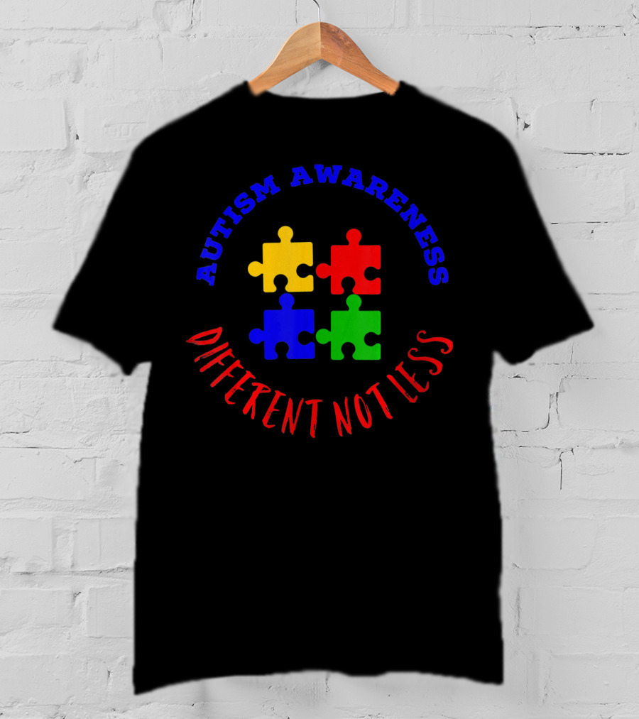 Autism Awareness Puzzle Different Not Less T-Shirt