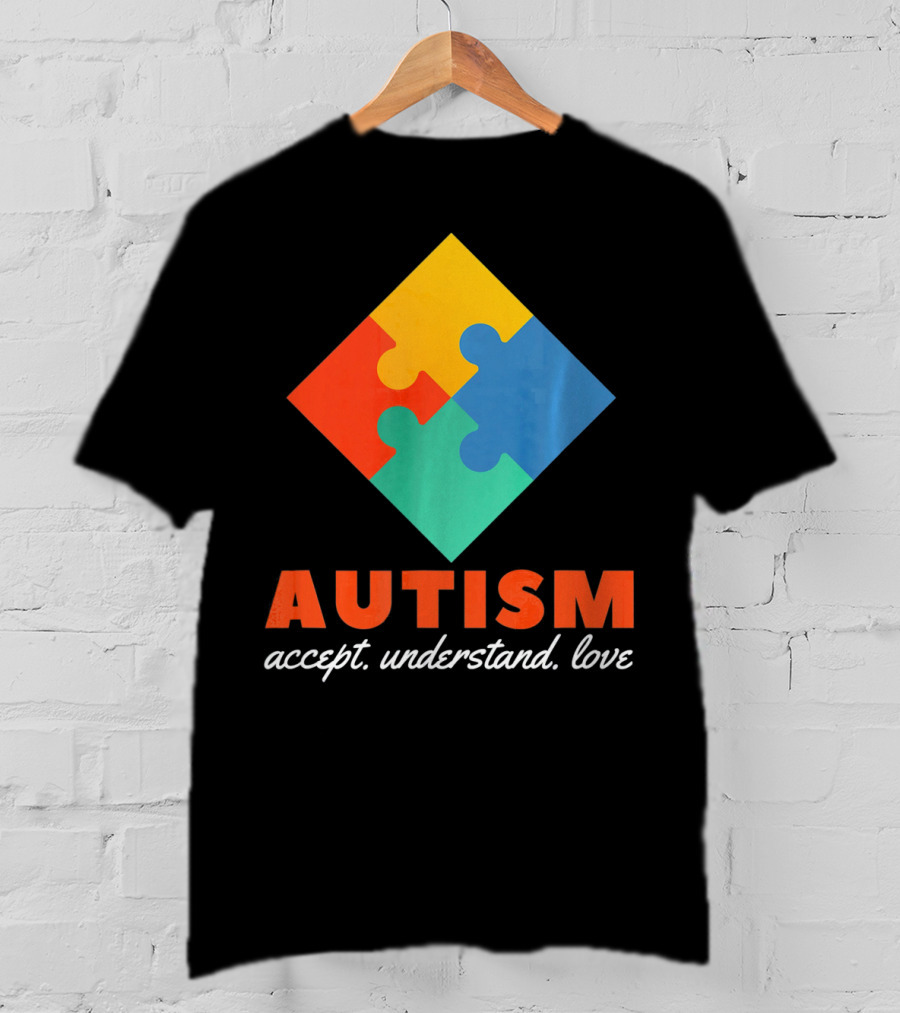 Autism Accept Understand Love Puzzle T-Shirt