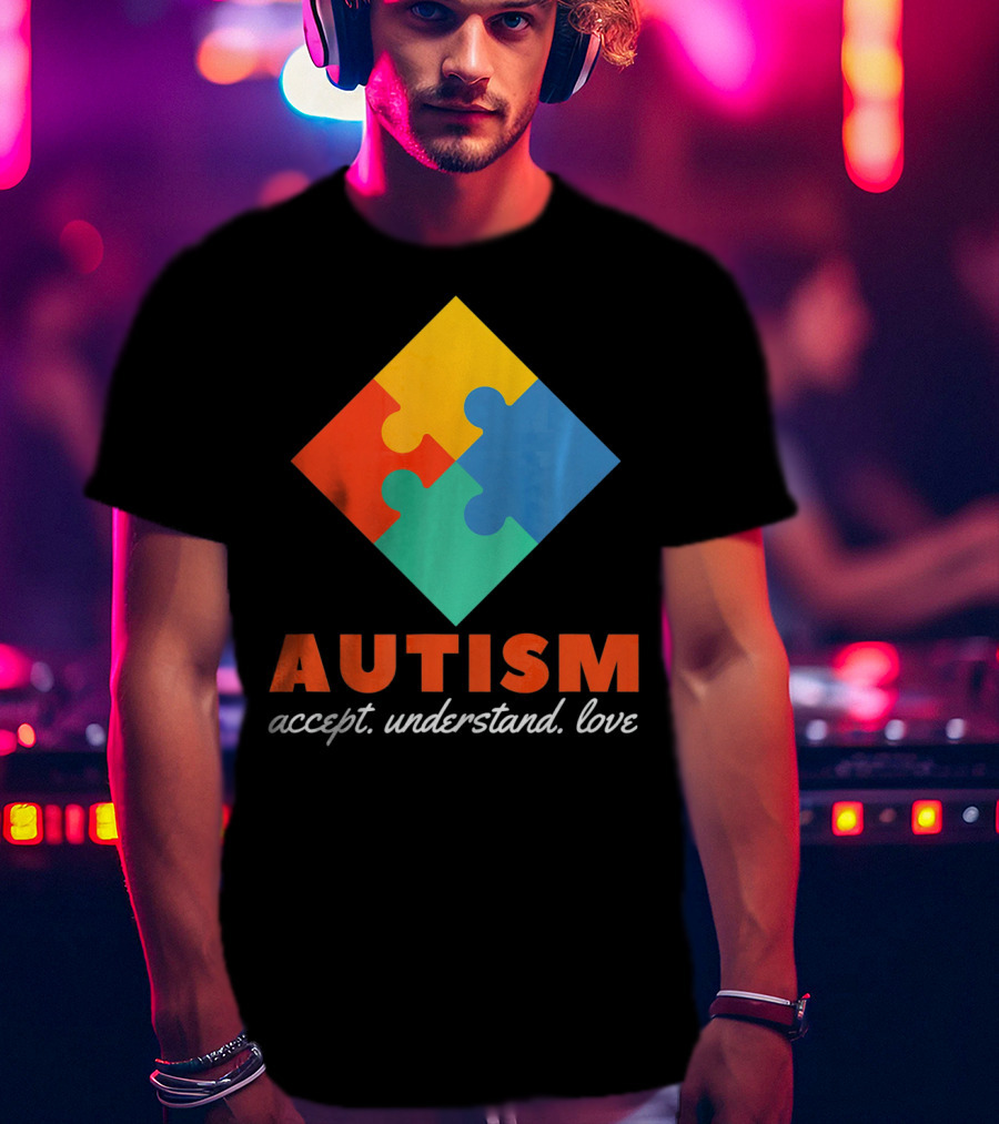 Autism Accept Understand Love Puzzle T-Shirt