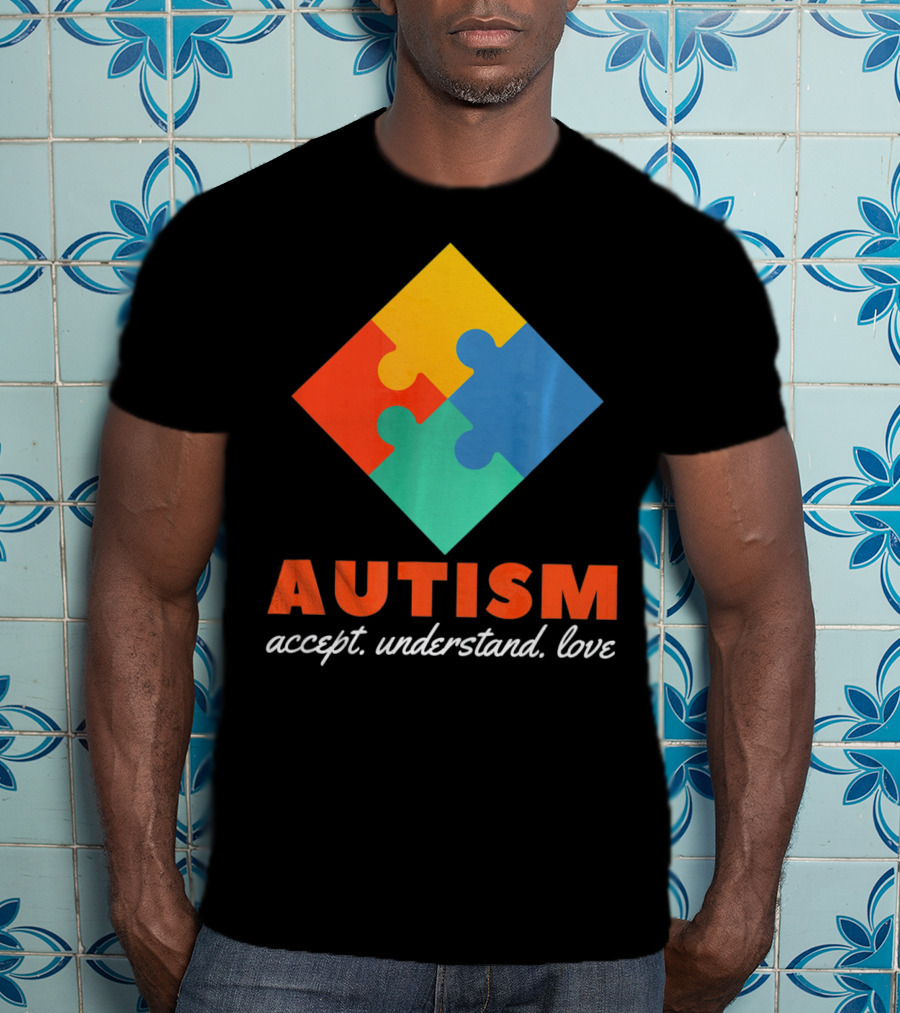 Autism Accept Understand Love Puzzle T-Shirt