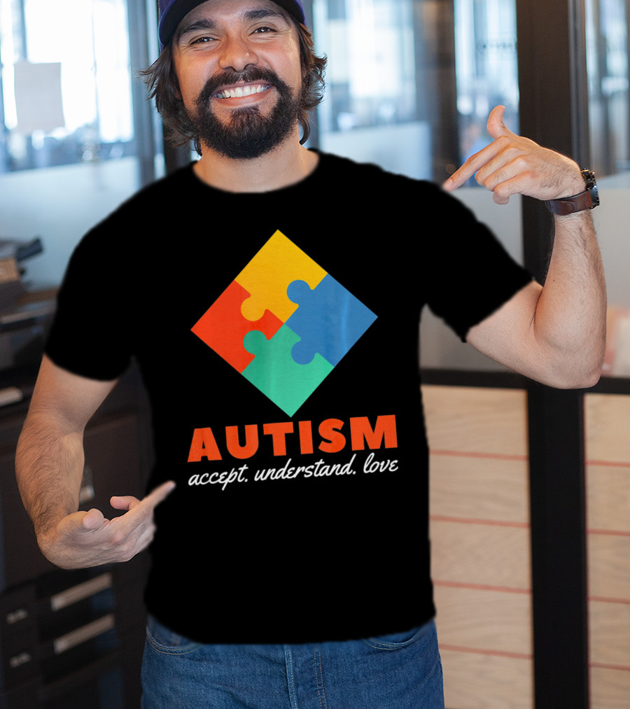 Autism Accept Understand Love Puzzle T-Shirt
