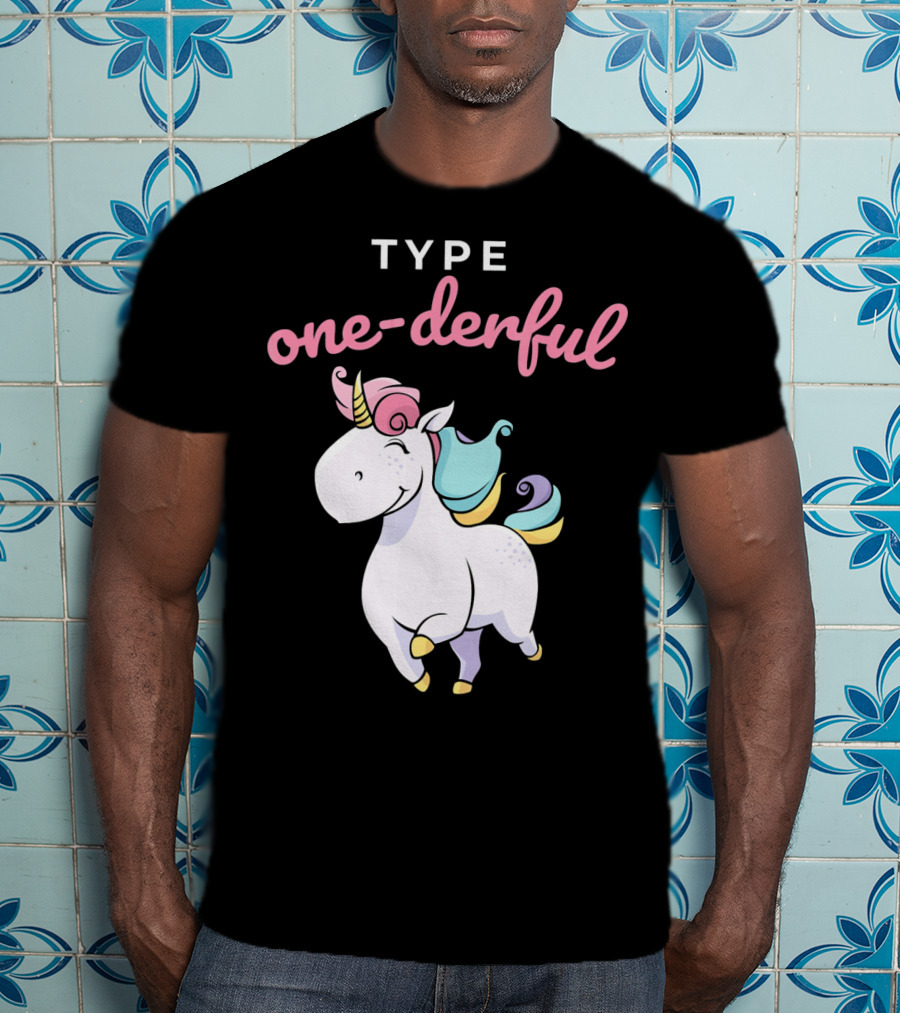 Type One-Derful Unicorn Type 1 Diabetes Awareness T-Shirt
