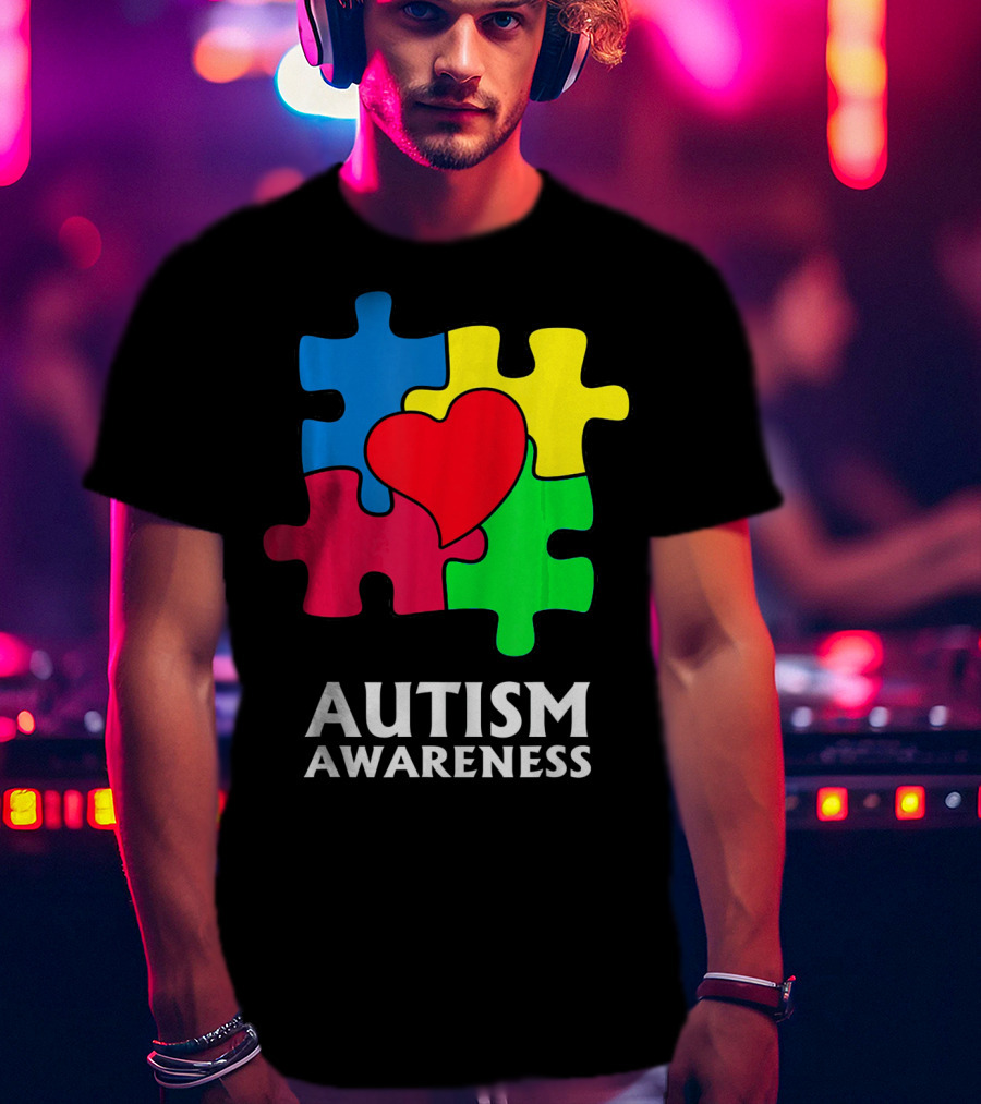 Autism Awareness Puzzle Heart Perfect Au T-Shirt
