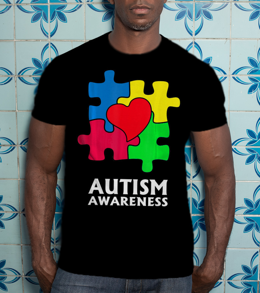Autism Awareness Puzzle Heart Perfect Au T-Shirt
