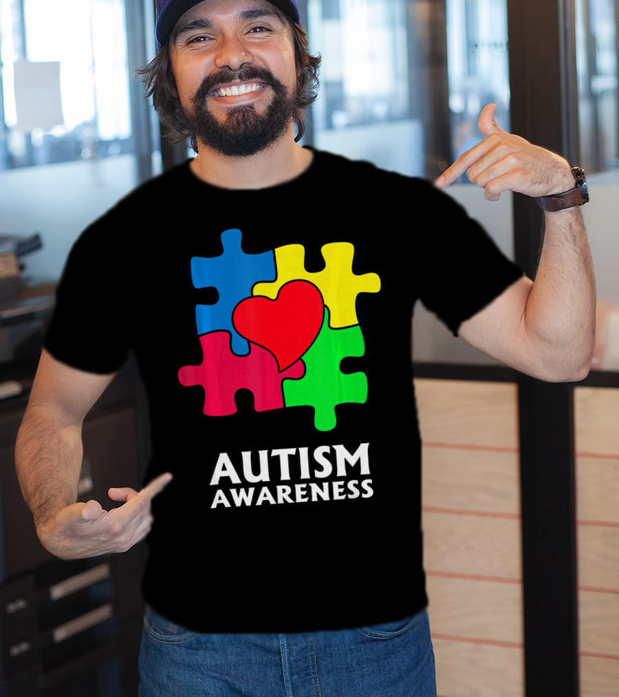 Autism Awareness Puzzle Heart Perfect Au T-Shirt
