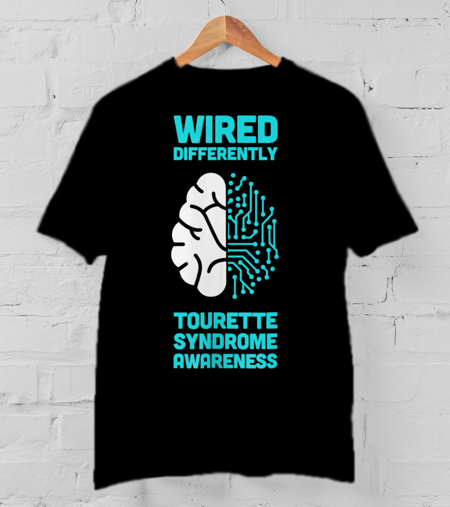 WIRED DIFFERENTLY Tourette Syndrome Awareness T-Shirt