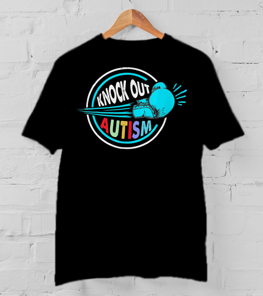 Knock Out Autism Boxing Awareness T-Shirt