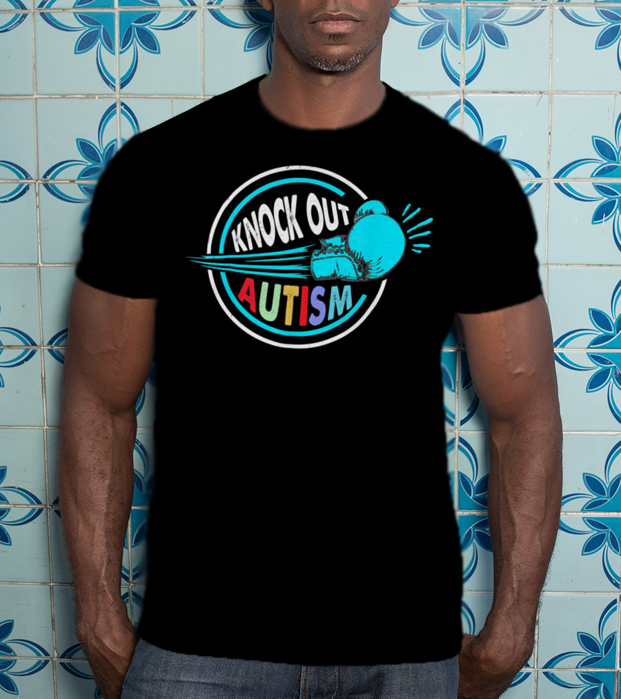Knock Out Autism Boxing Awareness T-Shirt