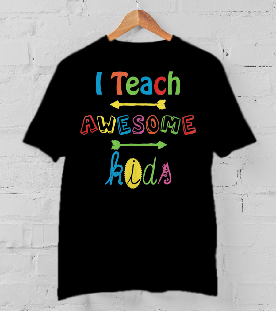 I Teach Awesome Kids Autism Awareness T-Shirt