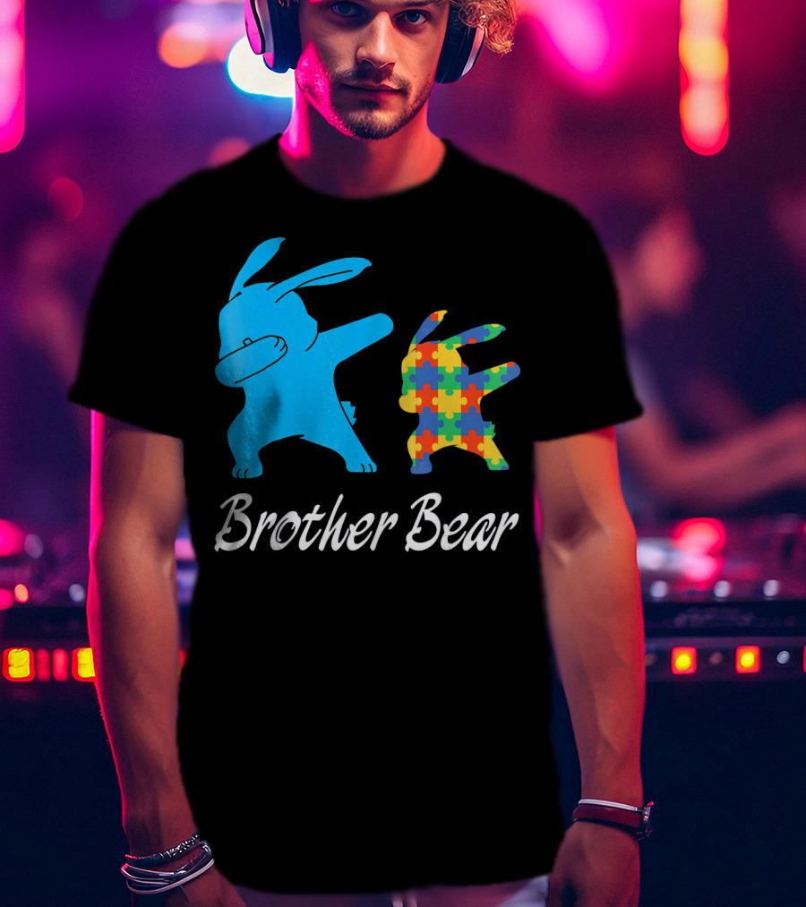 Brother Bear Cute Bunny Puzzle T-Shirt