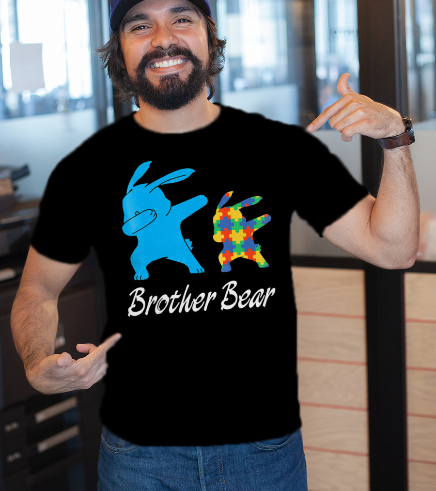 Brother Bear Cute Bunny Puzzle T-Shirt