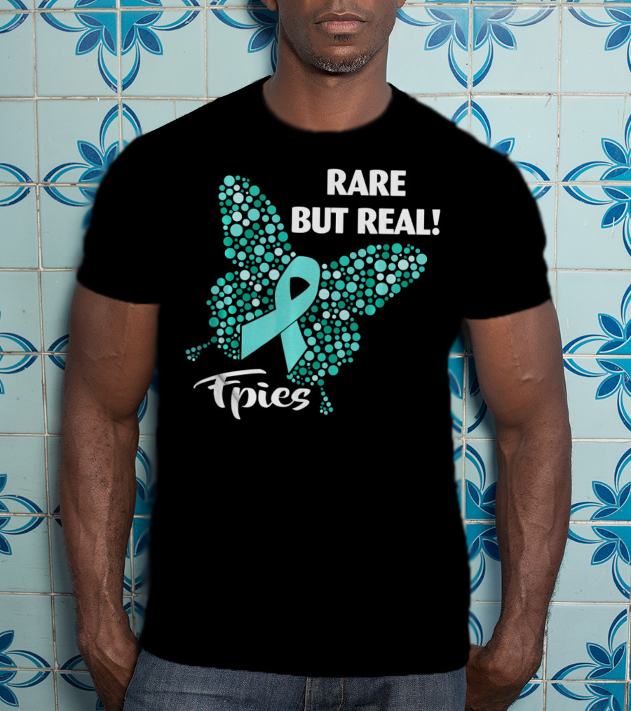 Rare But Real FPIES Awareness Ribbon Butterfly T-Shirt