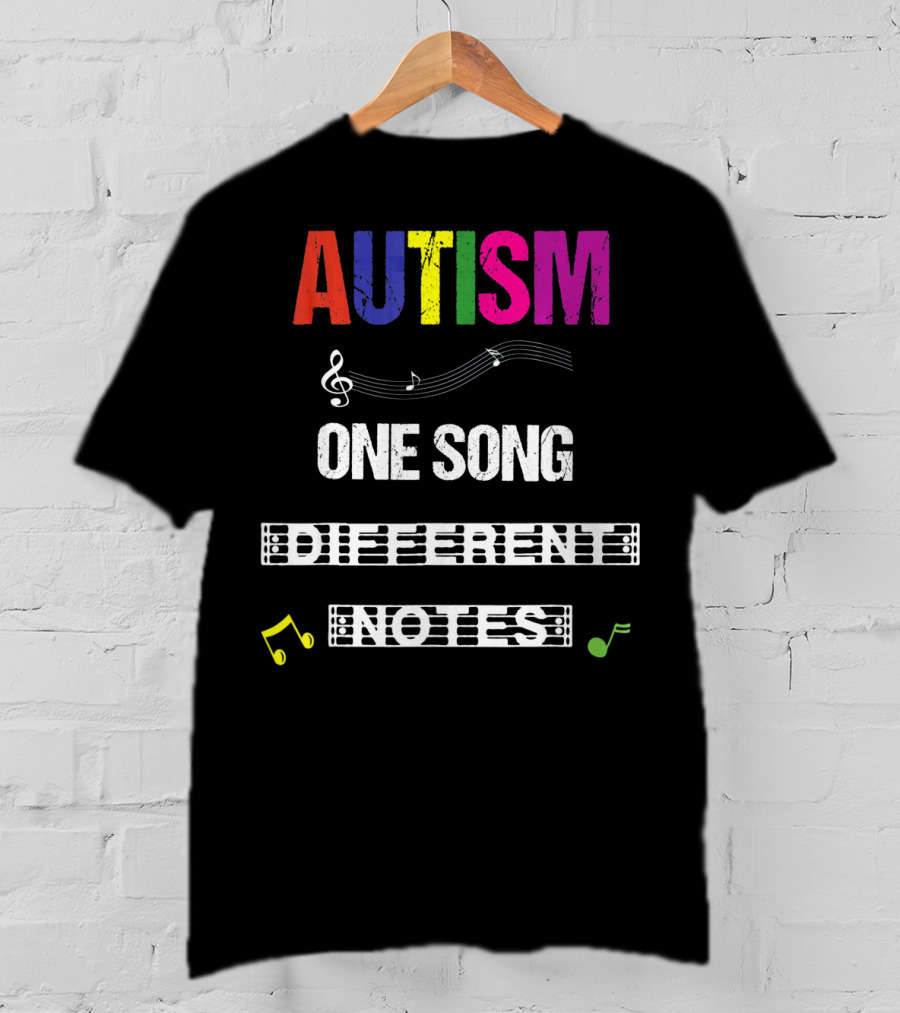 Autism One Song Different Notes T-Shirt