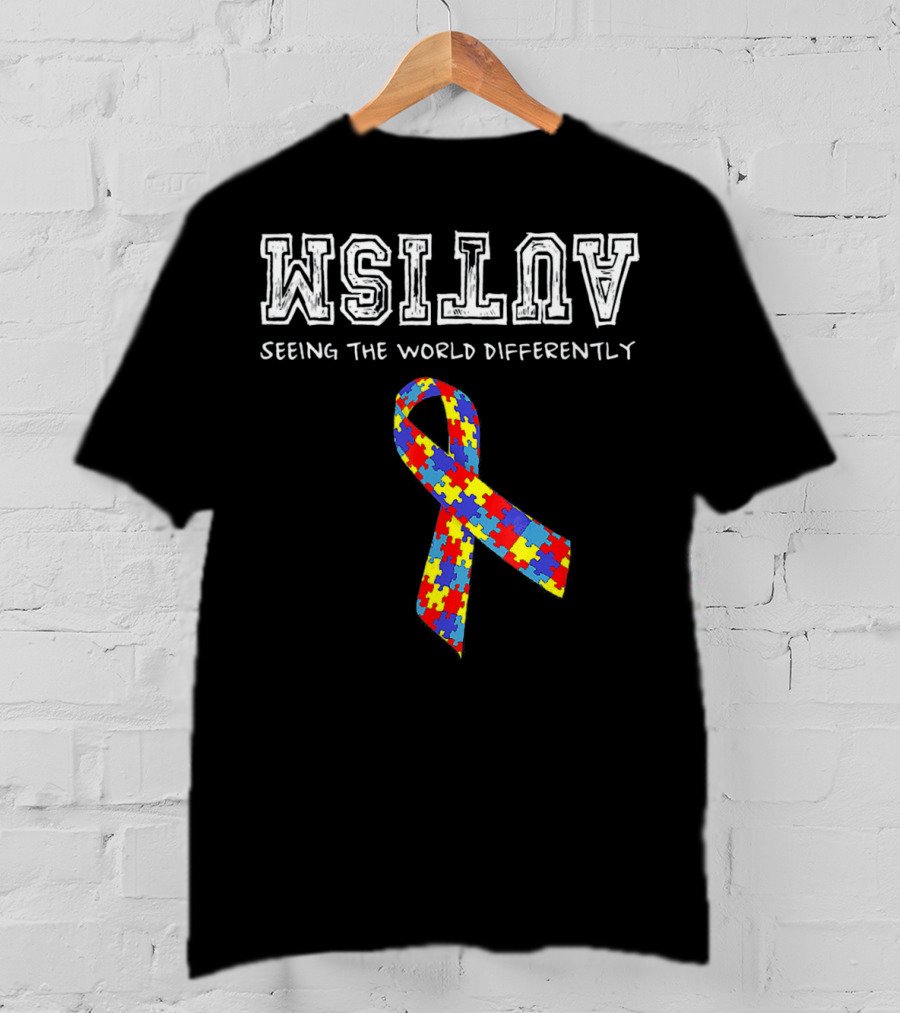 Autism Awareness Seeing The World Differently Puzzle T-Shirt