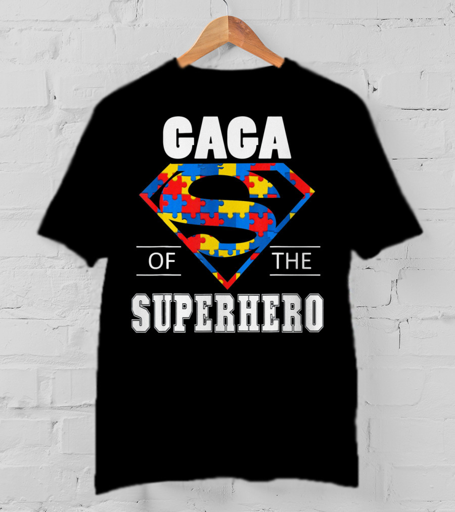 Gaga Superhero Autism Awareness Day T-Shirt