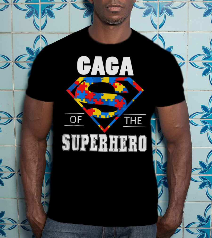 Gaga Superhero Autism Awareness Day T-Shirt