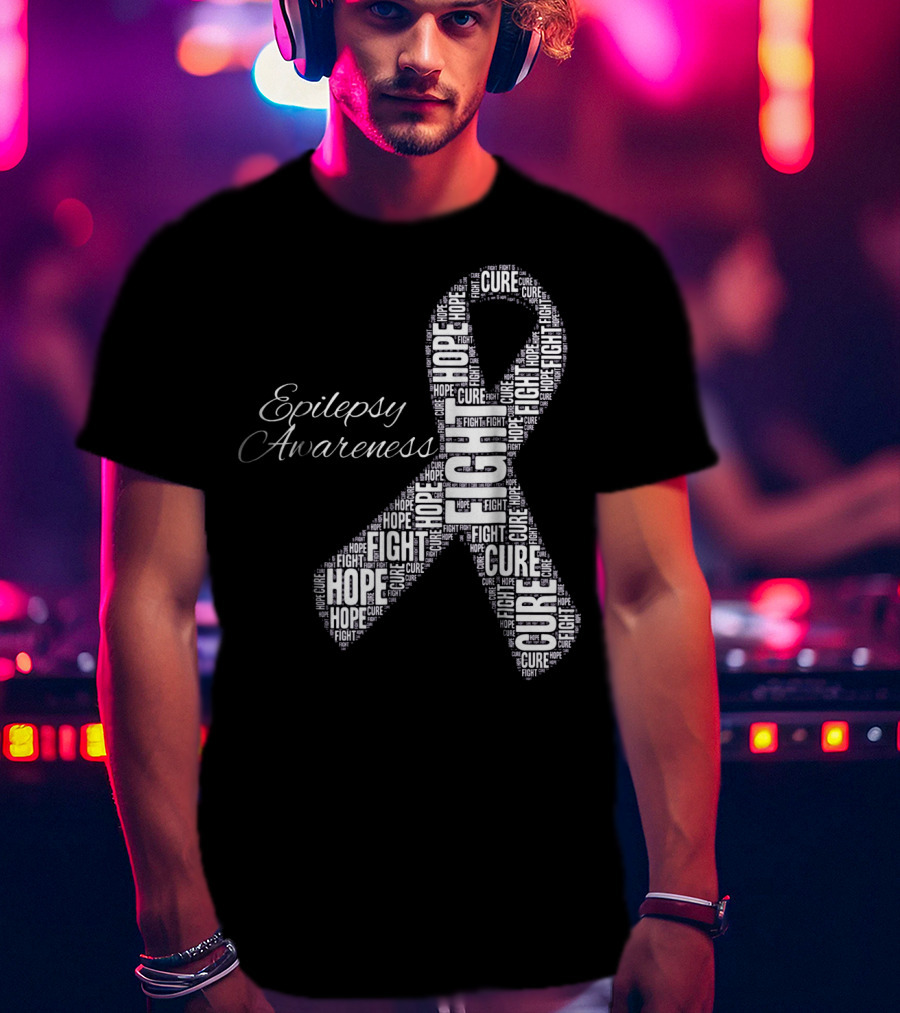 Epilepsy Awareness Hope Fight Cure T-Shirt