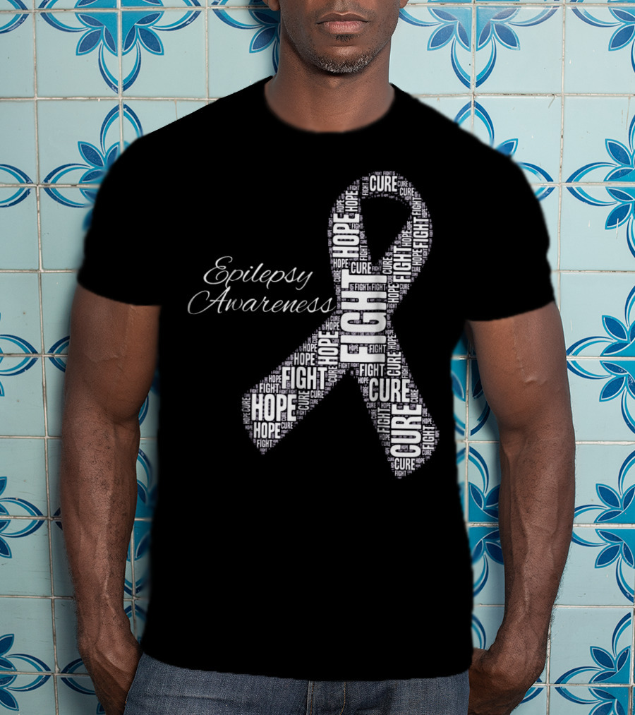 Epilepsy Awareness Hope Fight Cure T-Shirt