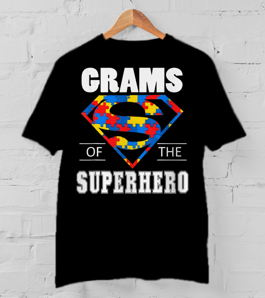 Super Grams Of The Superhero Autism Awareness Day T-Shirt