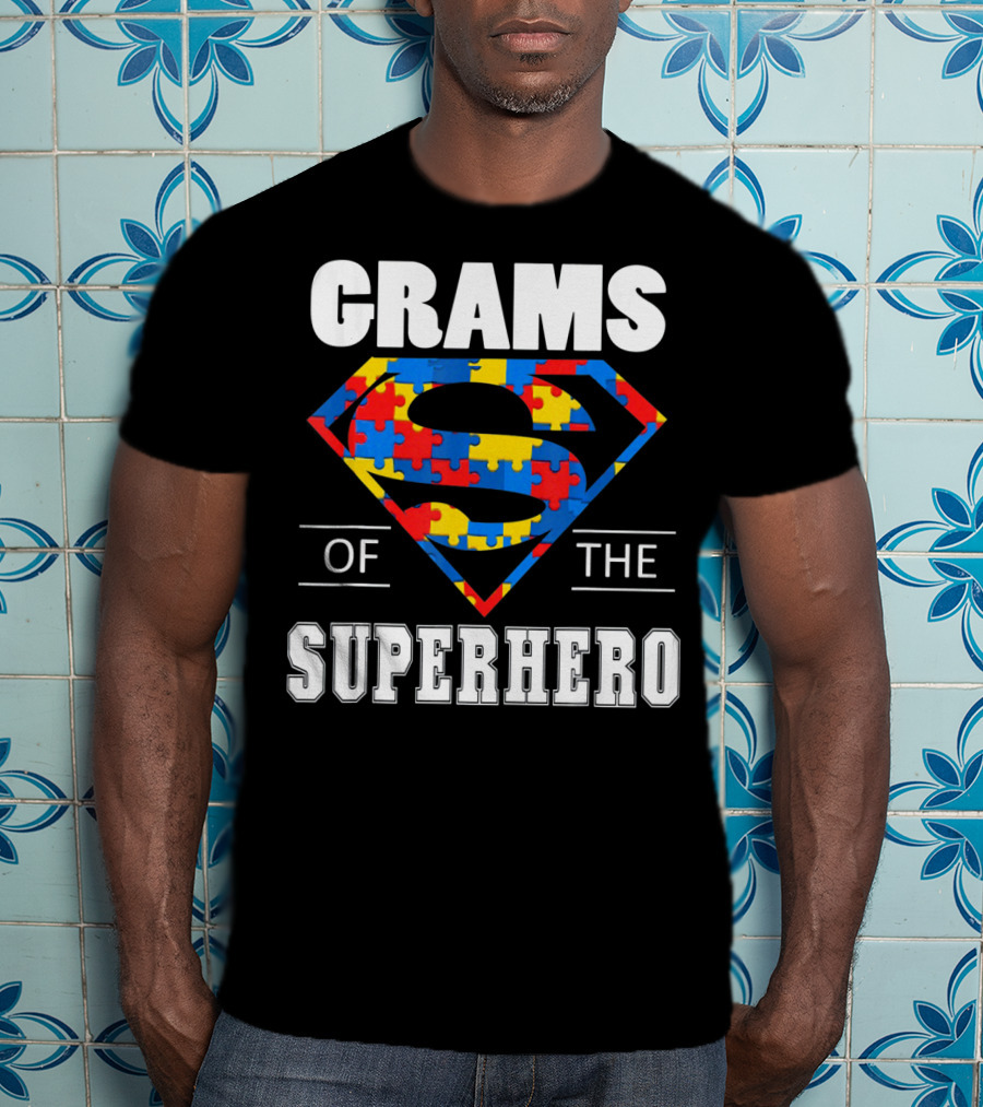 Super Grams Of The Superhero Autism Awareness Day T-Shirt