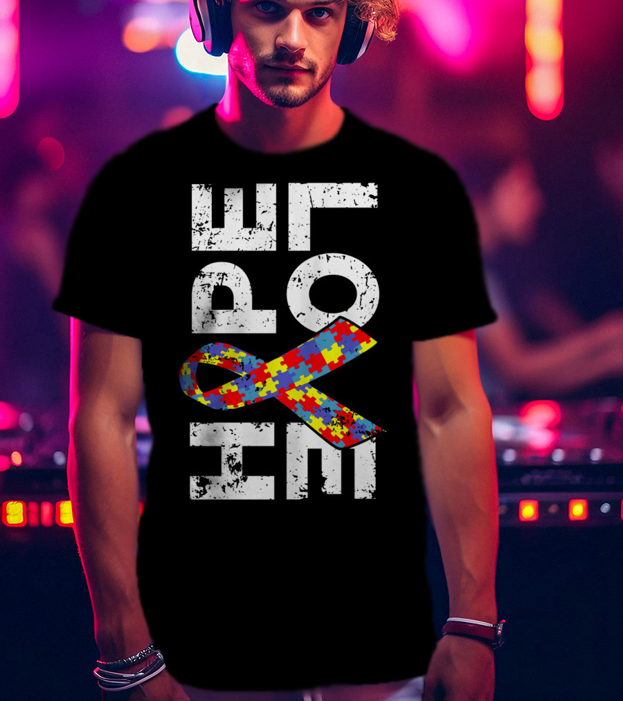 Autism Awareness Ribbon Puzzle Hope T-Shirt