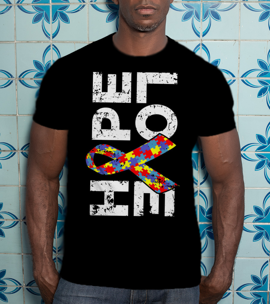 Autism Awareness Ribbon Puzzle Hope T-Shirt