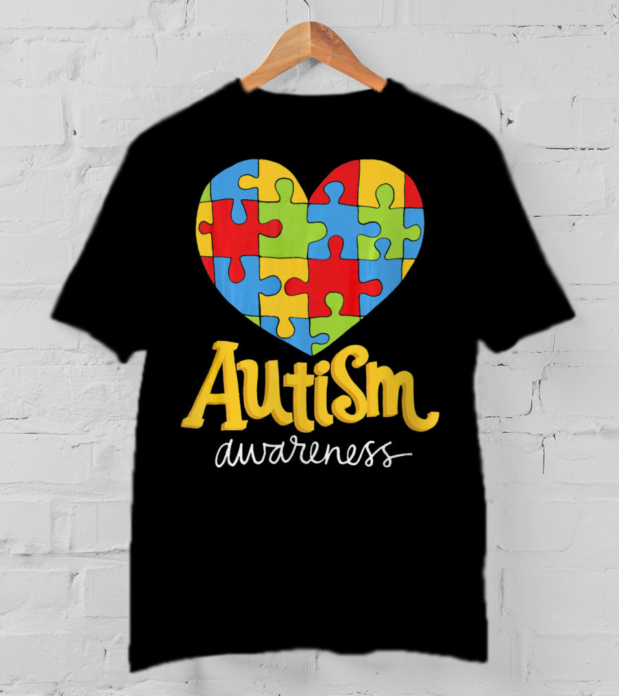 Puzzle Heart Autism Awareness Autism T-Shirt