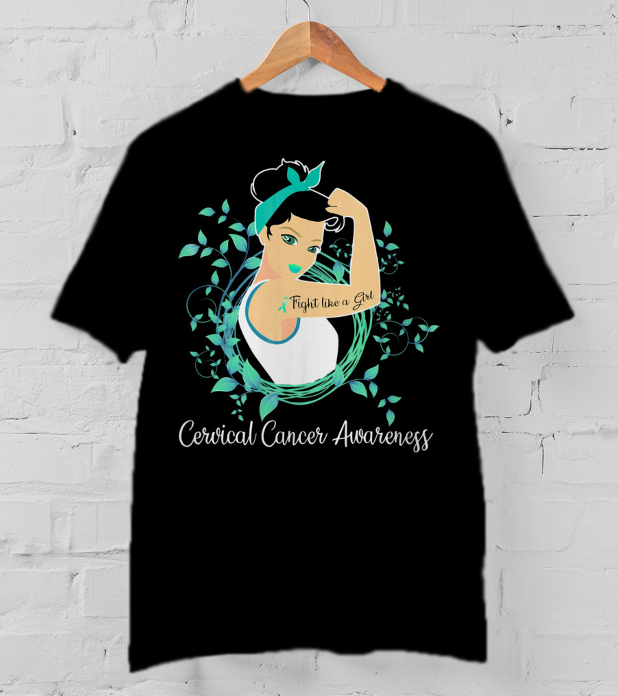 Cervical Cancer Awareness Fight Like A Girl T-Shirt