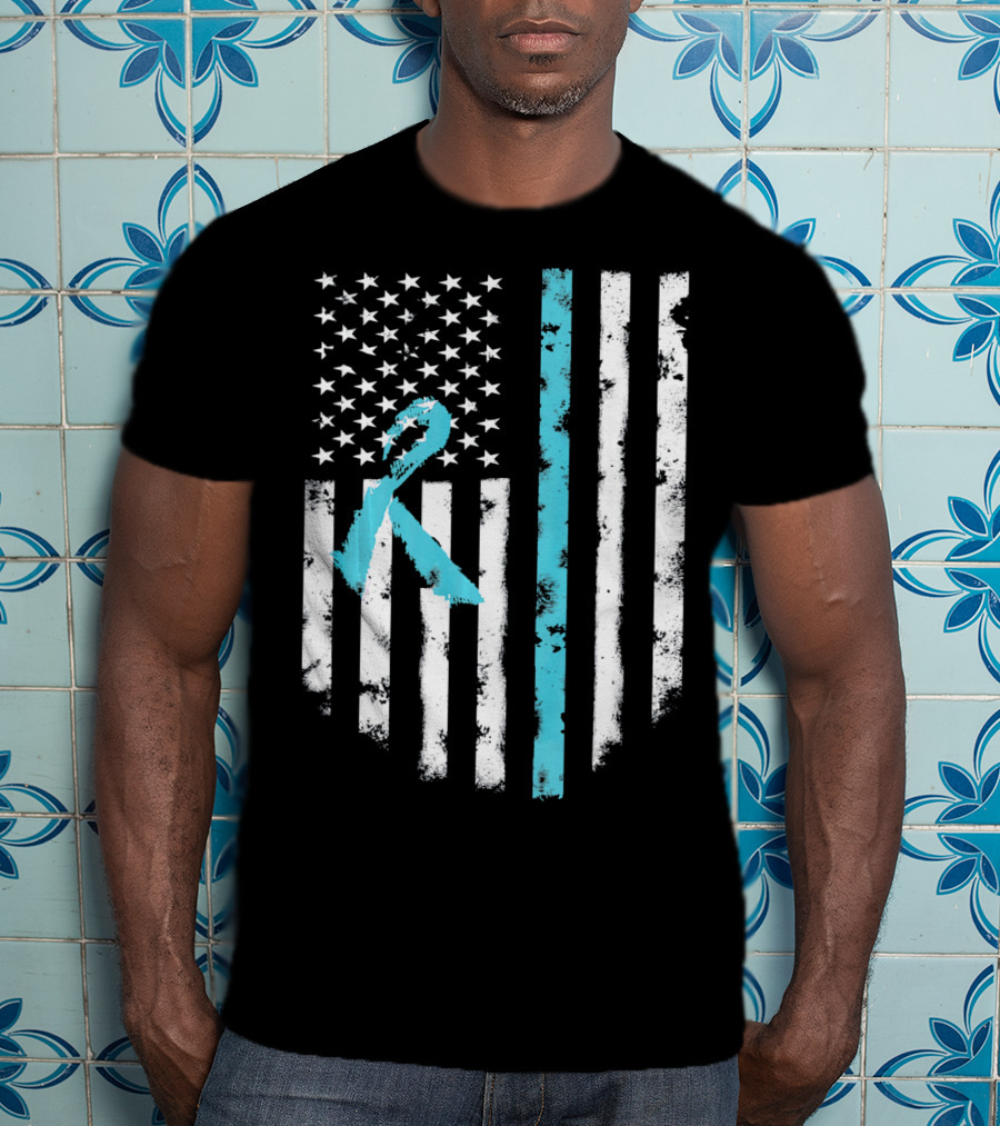 Scleroderma Awareness Support American Flag T-Shirt