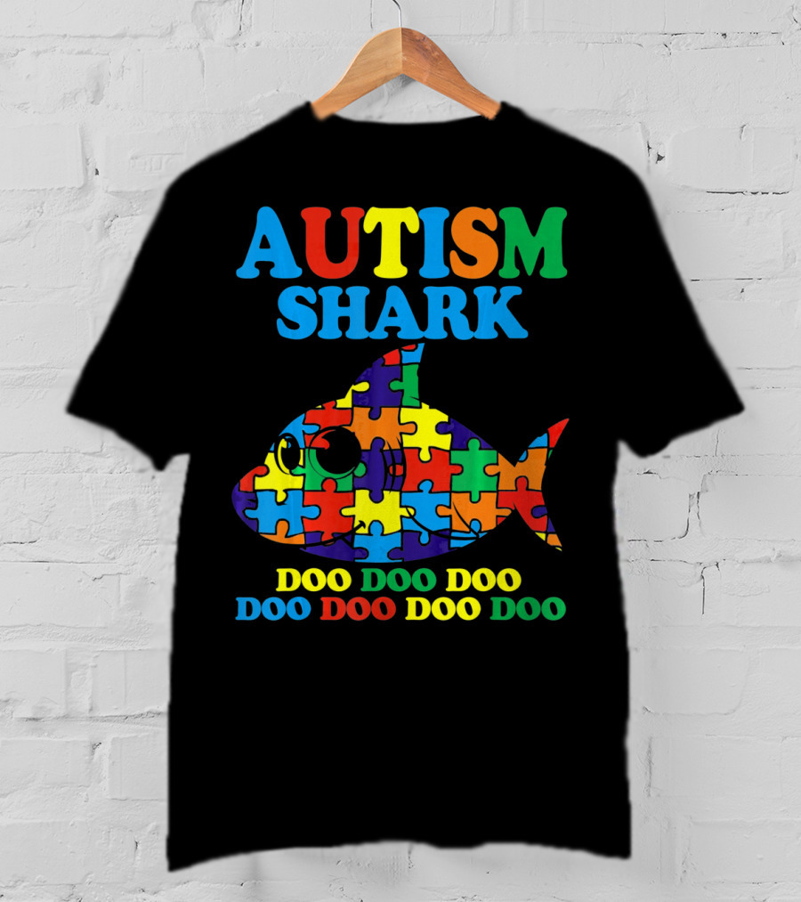 Autism Shark Doo Doo Doo Doo Doo Doo T-Shirt