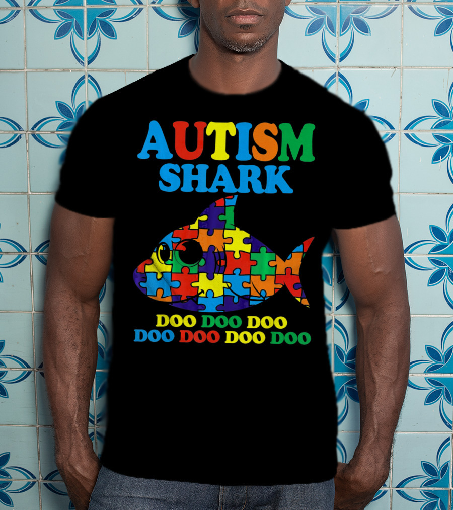 Autism Shark Doo Doo Doo Doo Doo Doo T-Shirt
