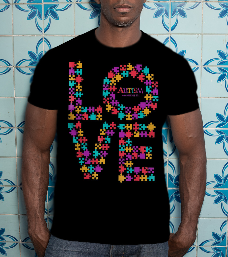 Love Puzzle Autism Awareness Month Autism Awareness T-Shirt