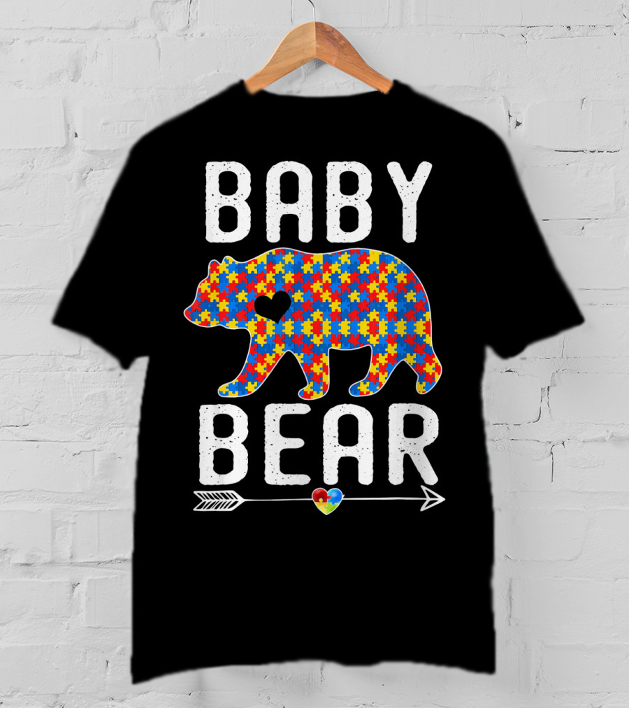 BABY BEAR Autism Puzzle Heart Awareness T-Shirt