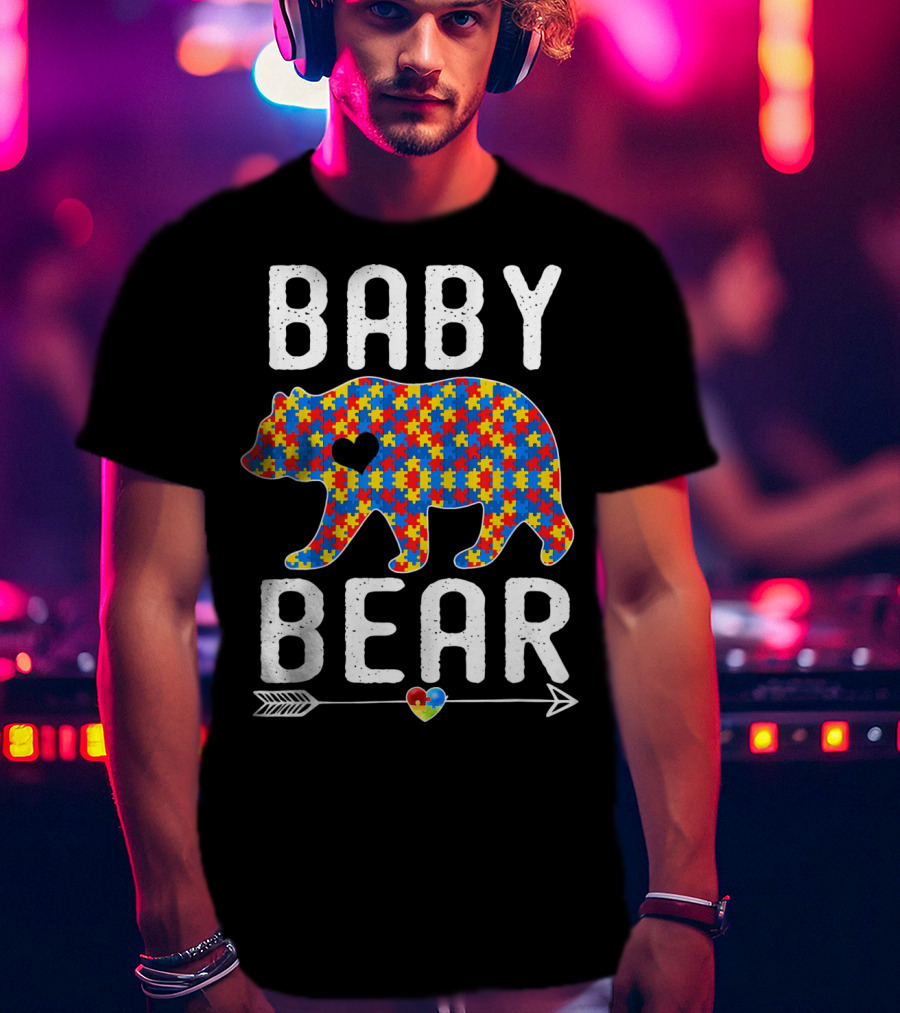 BABY BEAR Autism Puzzle Heart Awareness T-Shirt
