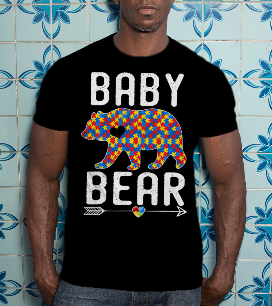 BABY BEAR Autism Puzzle Heart Awareness T-Shirt