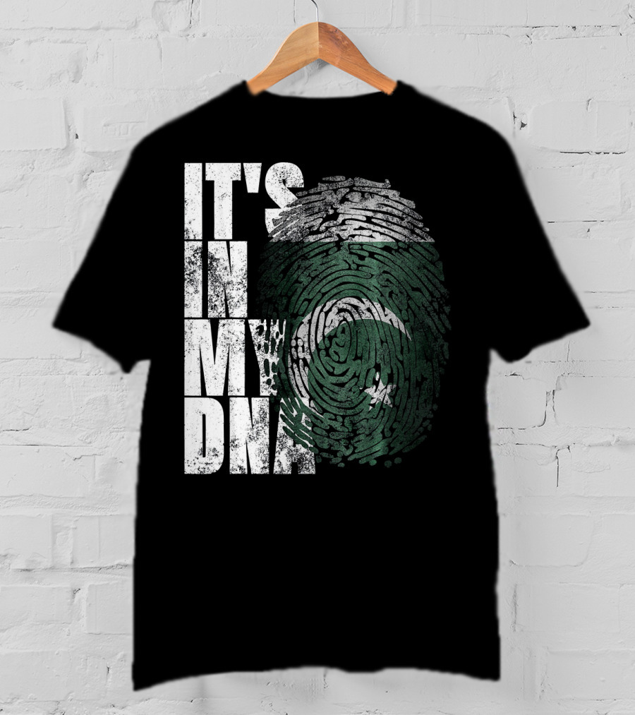 It's In My DNA Pakistani Flag Fingerprint T-Shirt