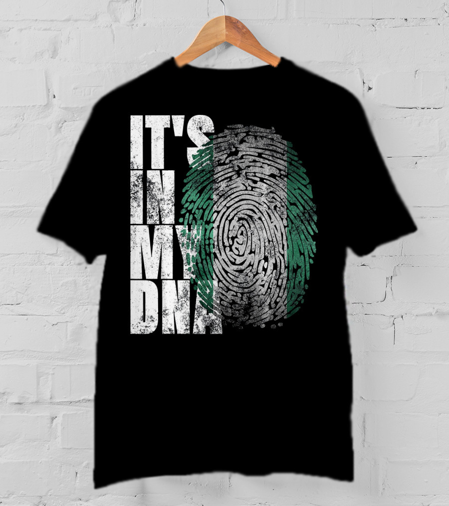 It's In My DNA Nigerian Heritage Fingerprint T-Shirt