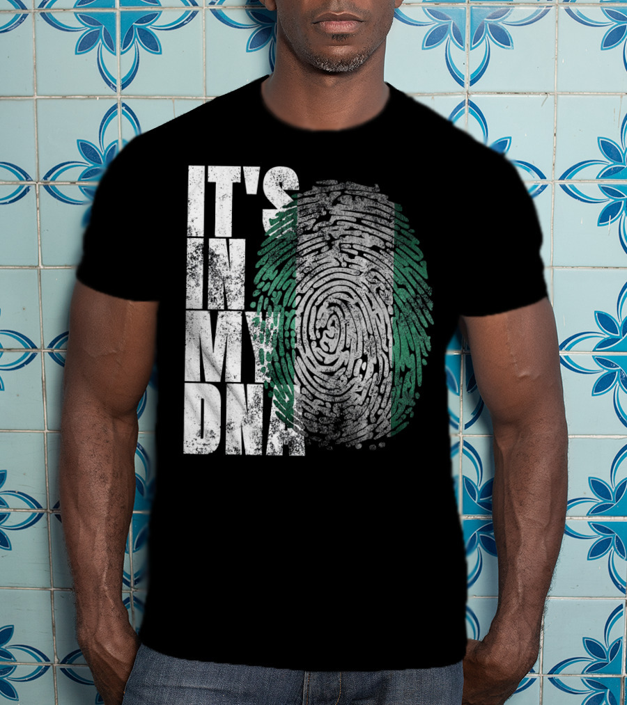 It's In My DNA Nigerian Heritage Fingerprint T-Shirt