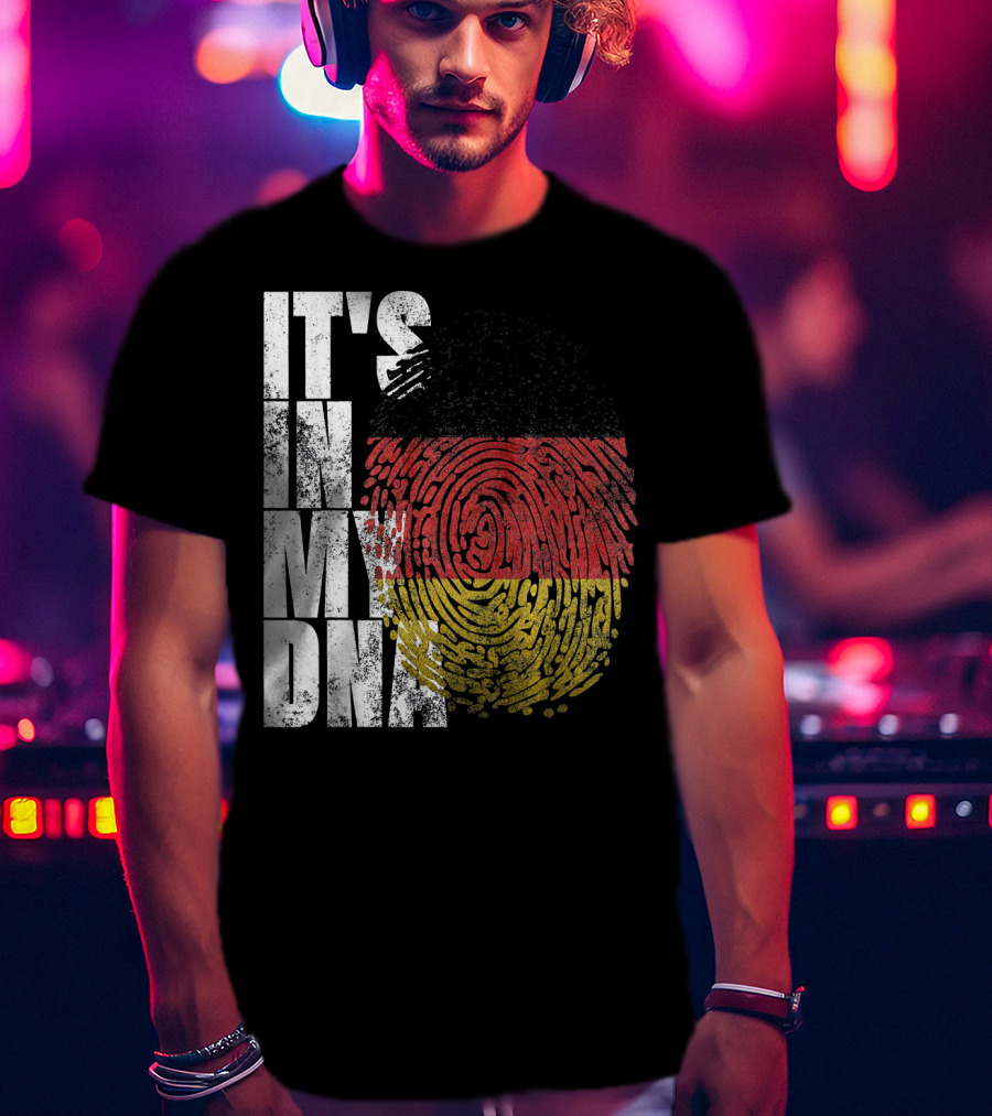 It's In My DNA German Flag Fingerprint Oktoberfest T-Shirt