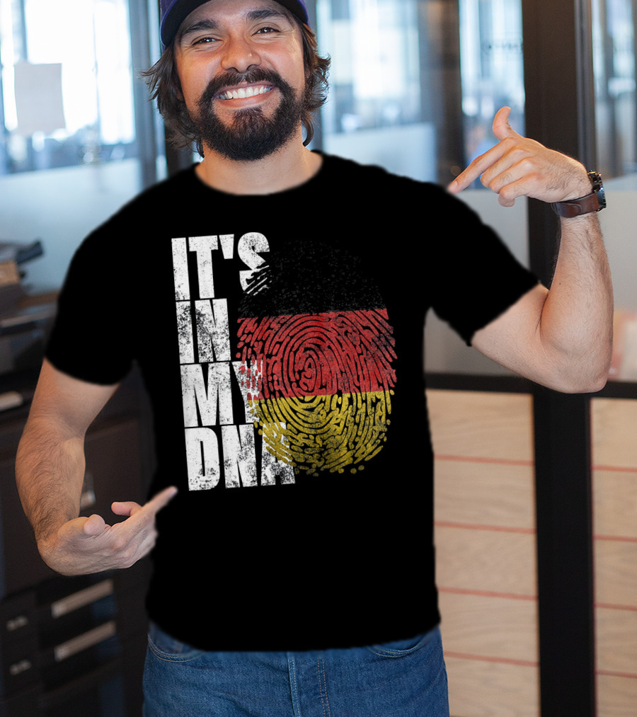 It's In My DNA German Flag Fingerprint Oktoberfest T-Shirt