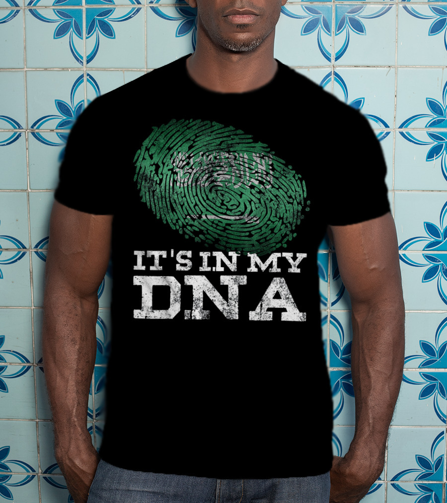 It's In My DNA Saudi Arabian Flag Fingerprint T-Shirt