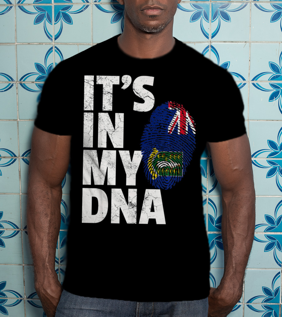 IT'S IN MY DNA British Virgin Islands Flag Fingerprint T-Shirt
