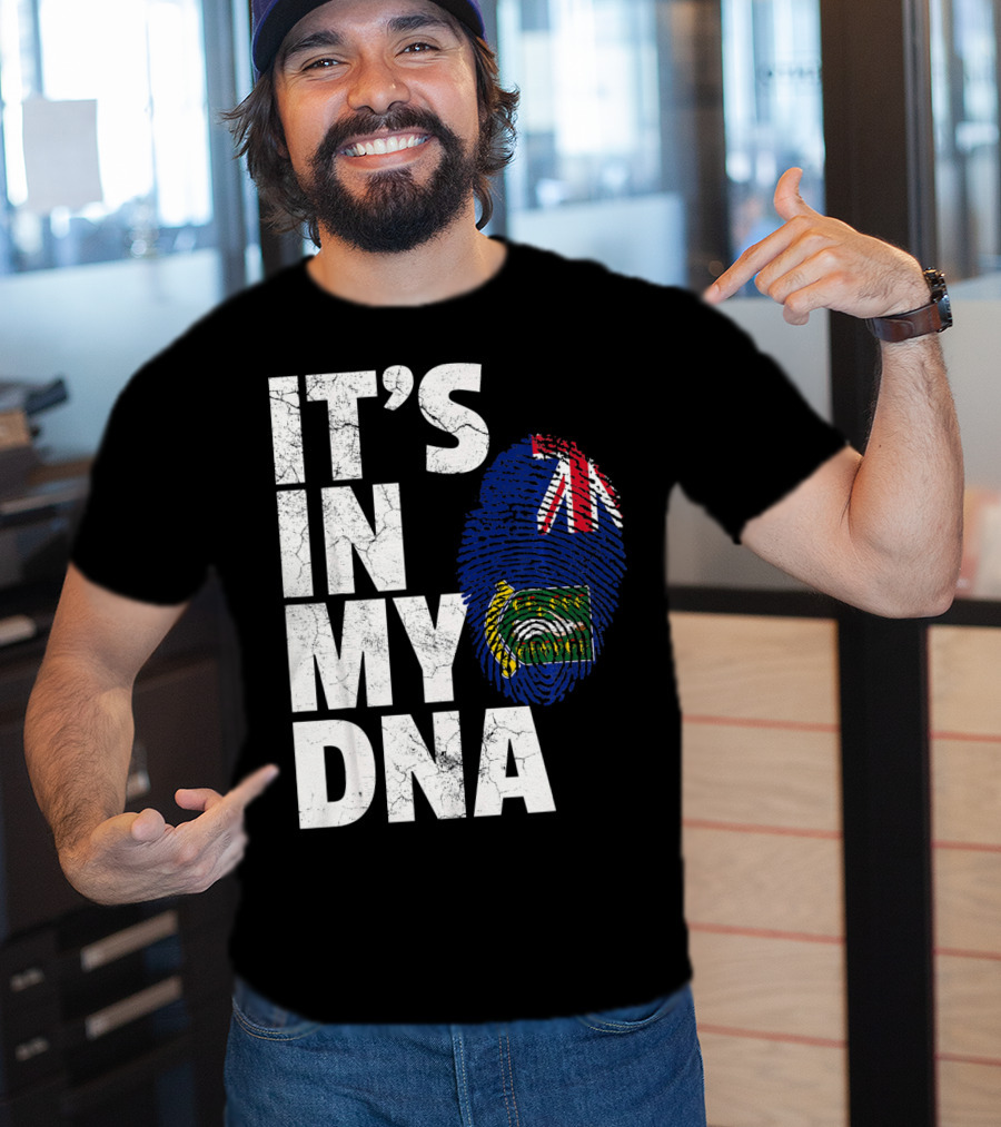 IT'S IN MY DNA British Virgin Islands Flag Fingerprint T-Shirt