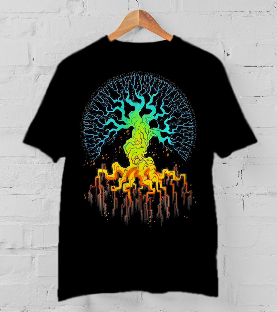 Tree Of Life Radiant Vibrant Roots And Branches T-Shirt