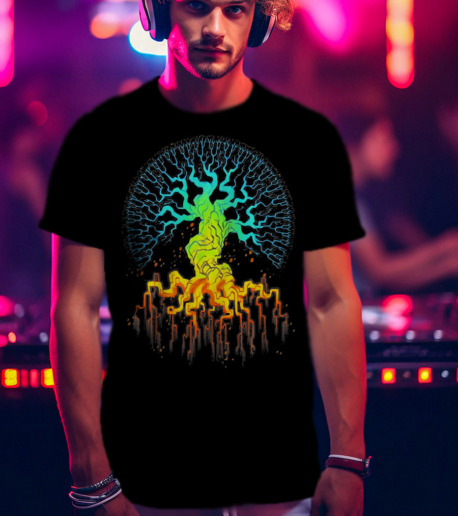 Tree Of Life Radiant Vibrant Roots And Branches T-Shirt